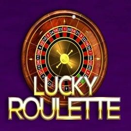 Lucky Roulette slot logo by Belatra Games at Wildies Casino