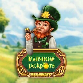 Rainbow Jackpots Megaways slot logo by Red Tiger Gaming at Wildies Casino