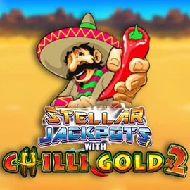 Stellar Jackpots with Chilli Gold x2 logo by Lightning Box Game at Wildies Casino