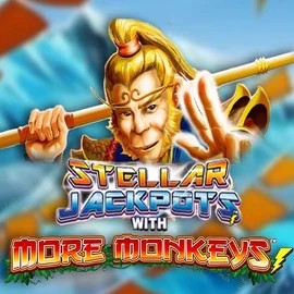 Play the Stellar Jackpots with More Monkeys slot by Lightning Box Game on Wildies Casino