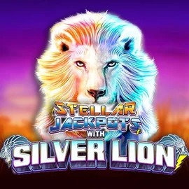 Stellar Jackpots with Silver Lion by Lightning Box Game, showcased at wildiescasino.net – game logo